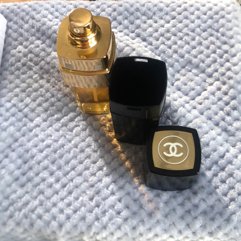 Chanel No5 edt 100ml 80% pleine, recharge avec son cover hauteur environ 6pouces